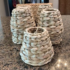 Ballard Designs Seagrass Chandelier Shades- Three remaining